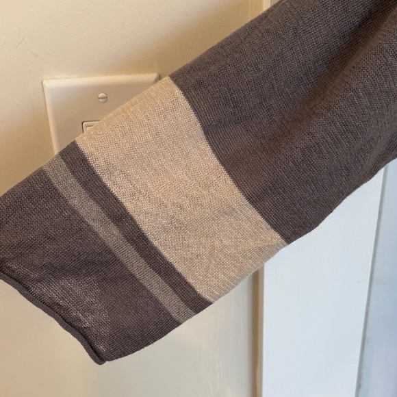 Garnet Hill Linen Drape Front Cardigan Sweater - Picture 5 of 8